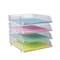 Azar Displays Stacking Letter Tray, PK4 255010 - alternate 3